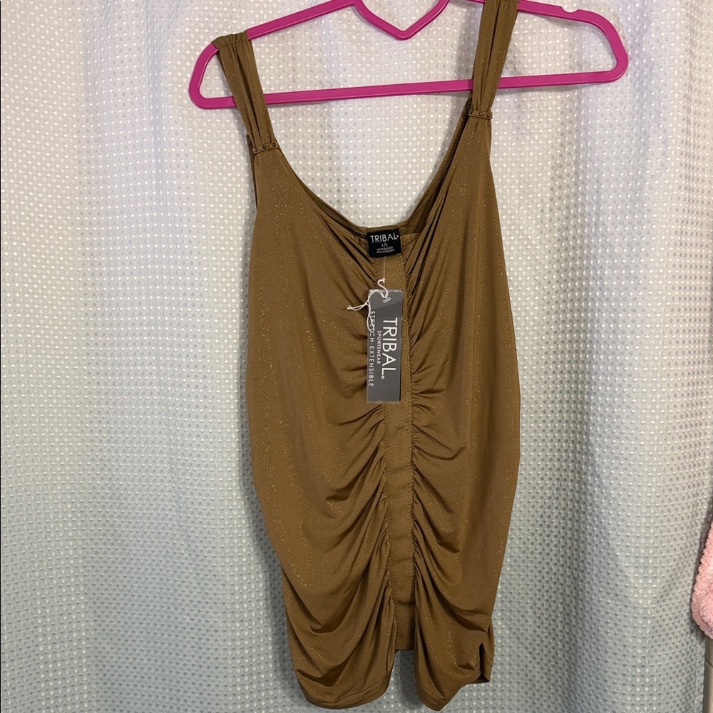 Tribal Women's Tan Camisole Top